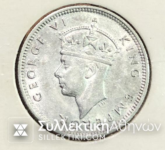RHODESIA SOUTHERN 6 Pence 1942 AU